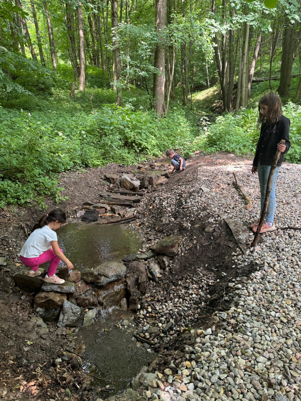 Nejoblíbenější u dětí bývá potůček